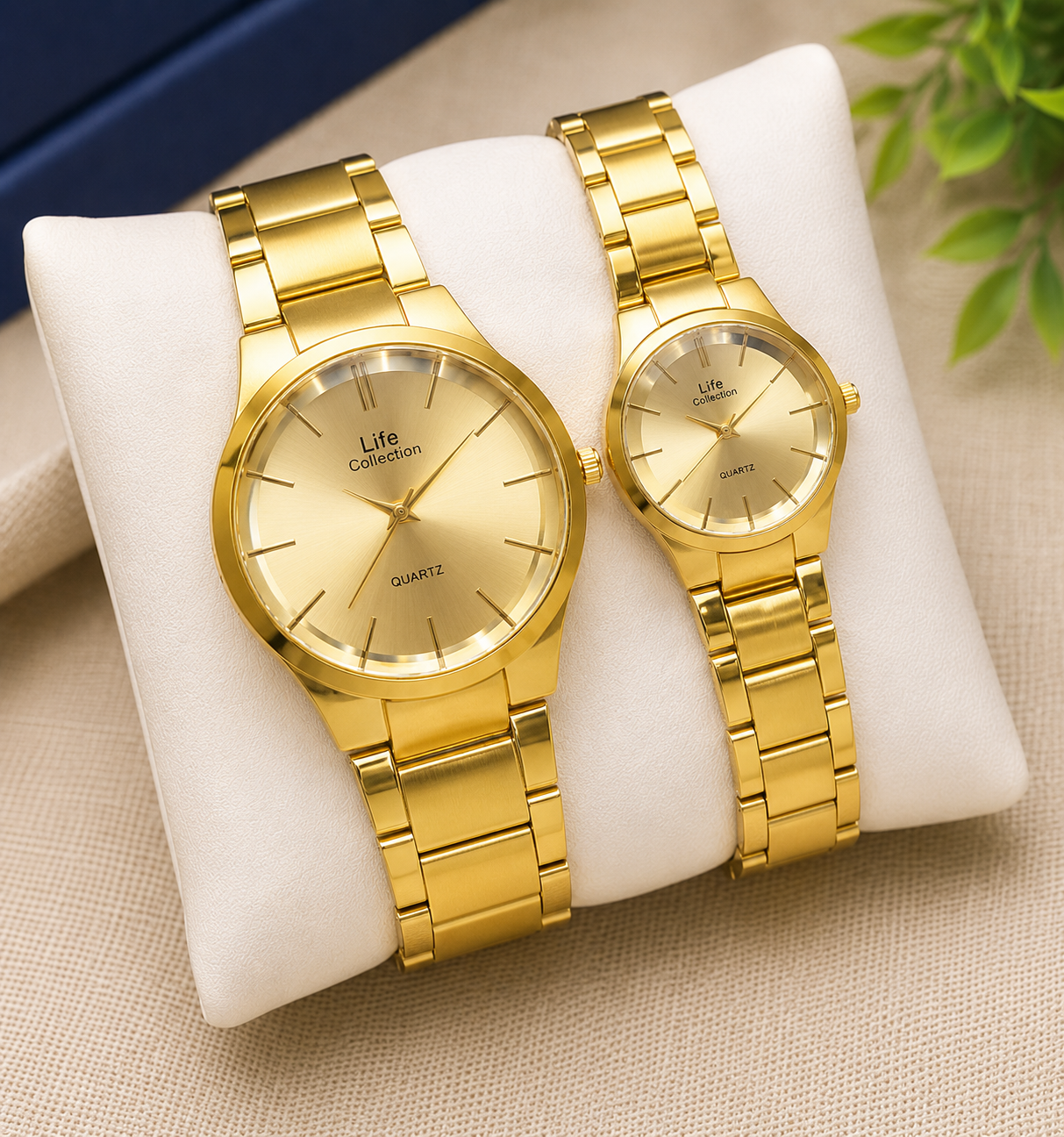 Life Collection Premium Couple Quartz Watch Set | Couple Watch