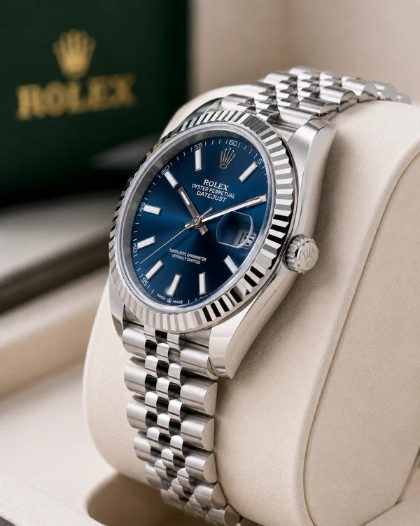 Rolex Oyster Perpetual Land-Dweller Blue Dial Luxury Watch
